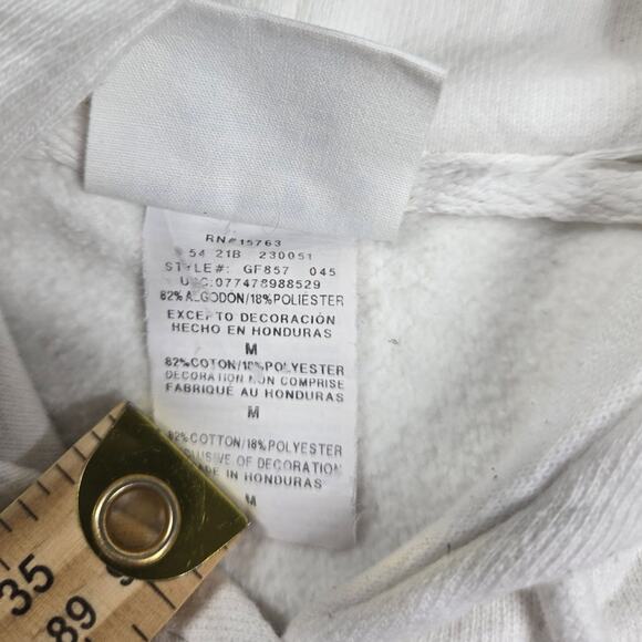 Champion Vintage Reverse Weave Ladies Medium M White Hoodie Pullover Women - Picture 6 of 7